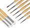 10 PCS Miniature Paint Brush Set – Detail & Drybrush for Acrylic, Oil & Watercolor Painting